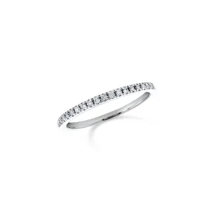 0.20 Cttw Round Diamond 14K White Gold Band