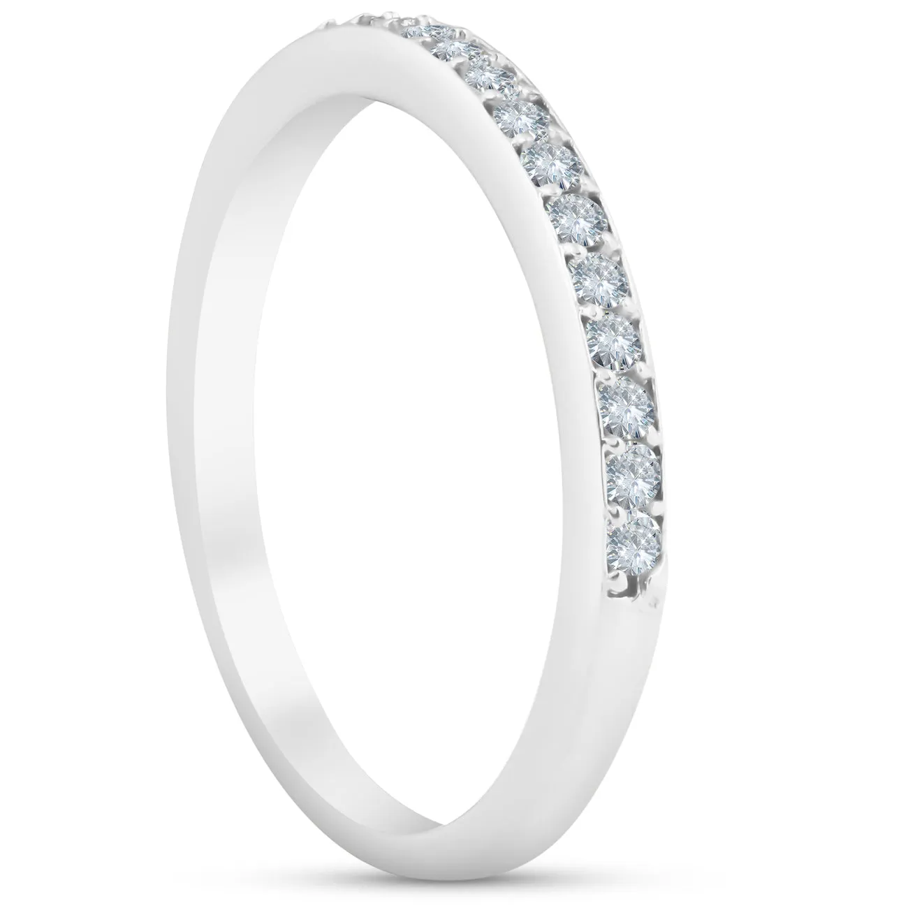 1/4ct Diamond Wedding Ring 10k White Gold