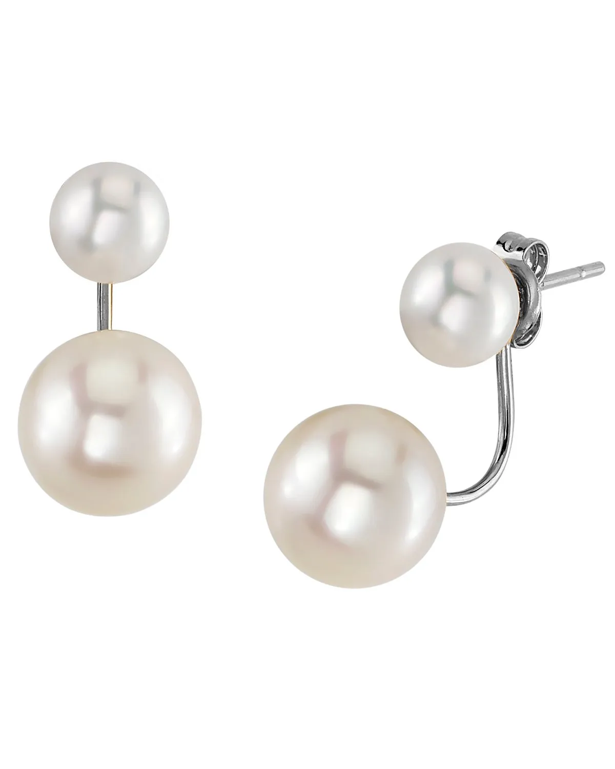 14K Gold Freshwater Pearl Jacket Livia Earrings