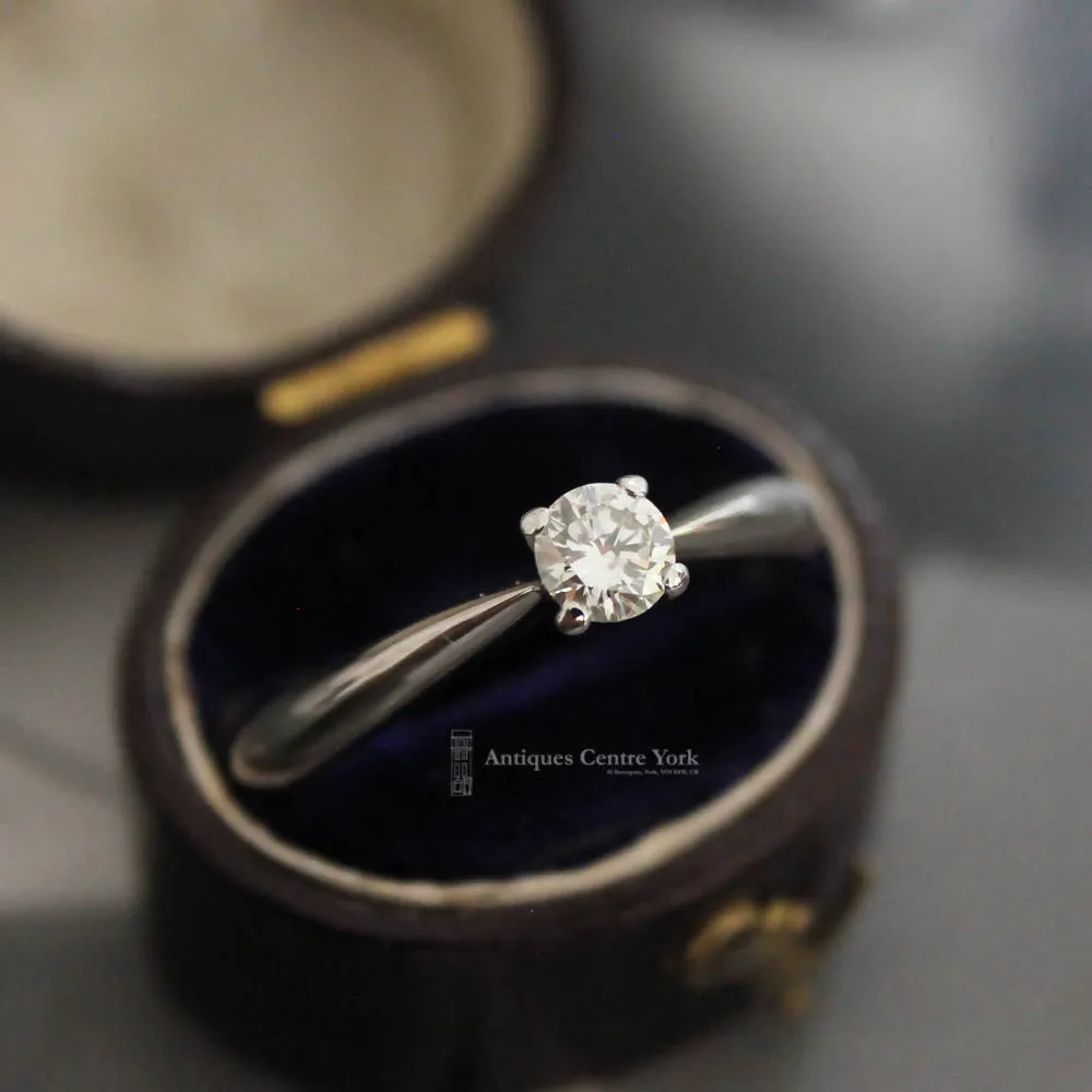 18ct White Gold Diamond Solitaire 0.28ct