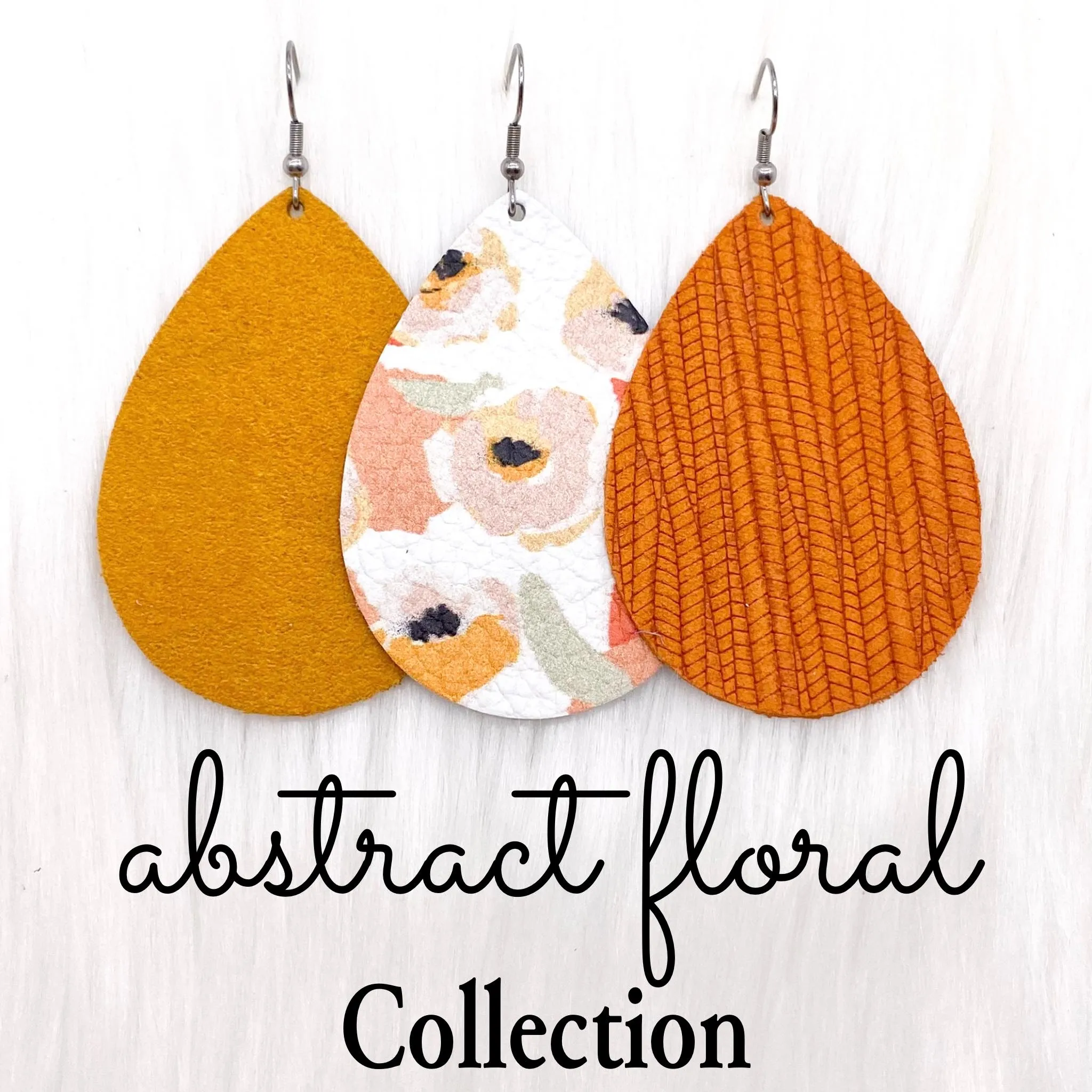 2.5" Abstract Floral Mini Collection -Earrings