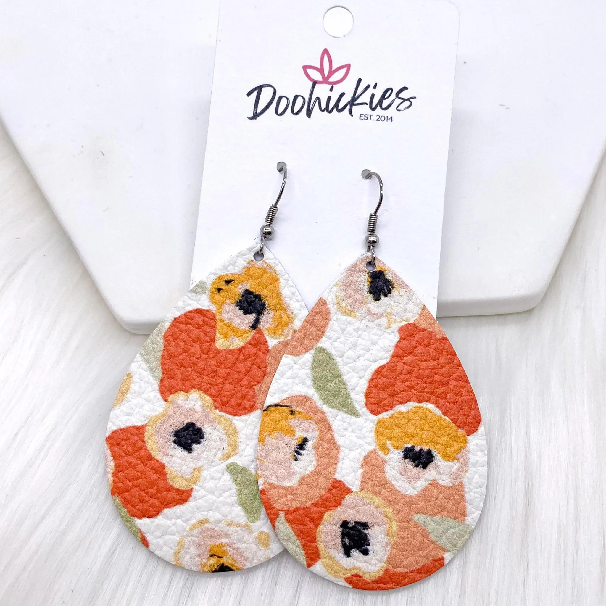 2.5" Abstract Floral Mini Collection -Earrings