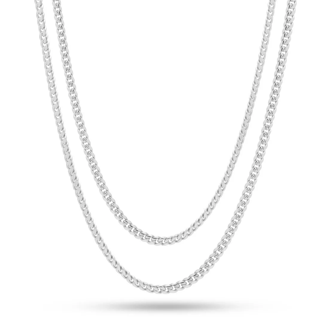 3mm Miami Cuban Link Chain Choker Set