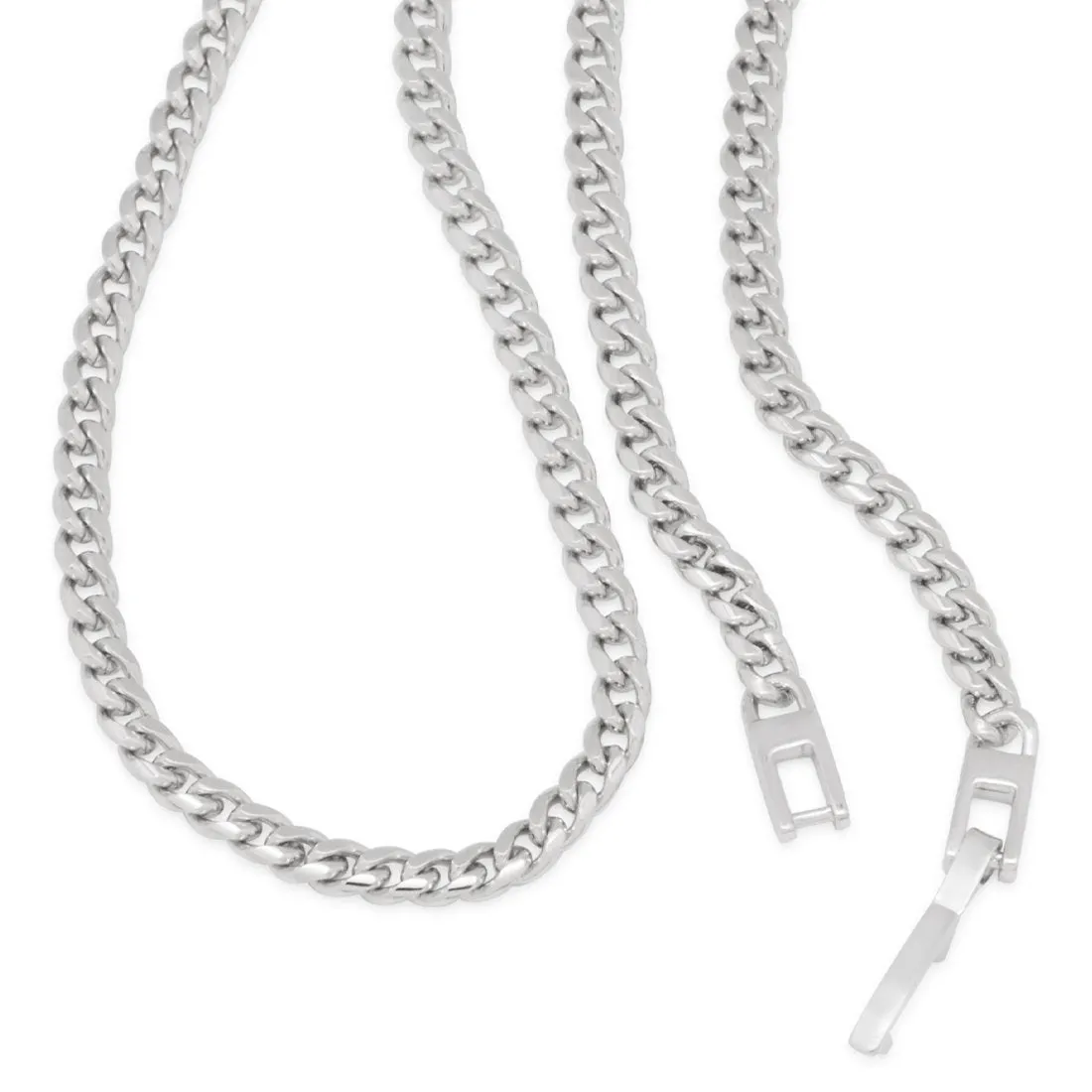 3mm Miami Cuban Link Chain Choker Set