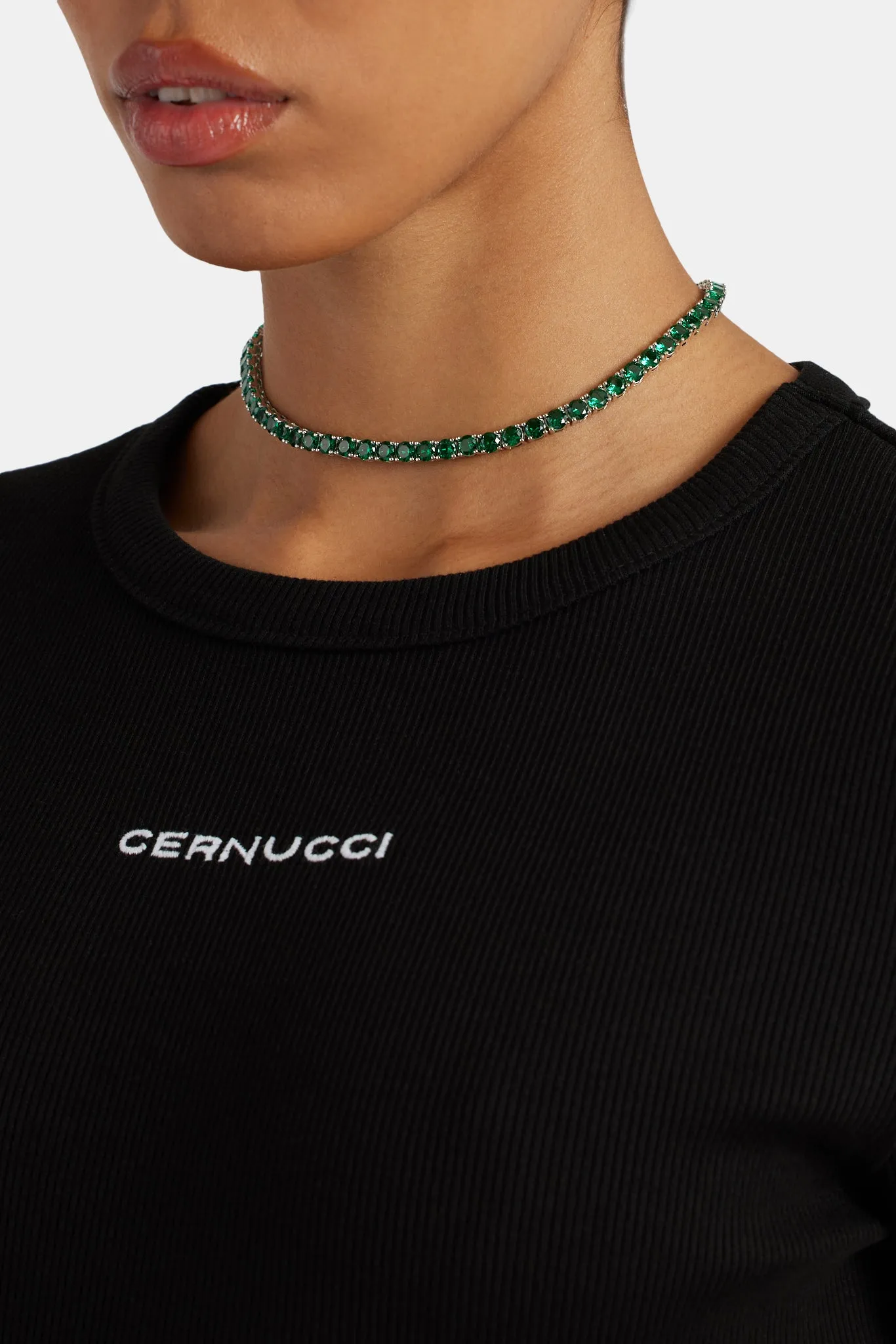 5mm Green Tennis Chain Choker