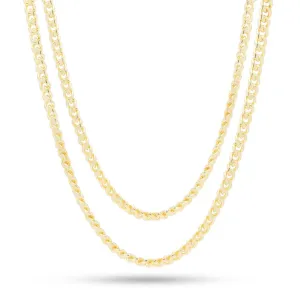 5mm Miami Cuban Link Chain Choker Set