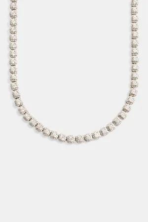 7mm Iced Clustered Tennis Chain Choker