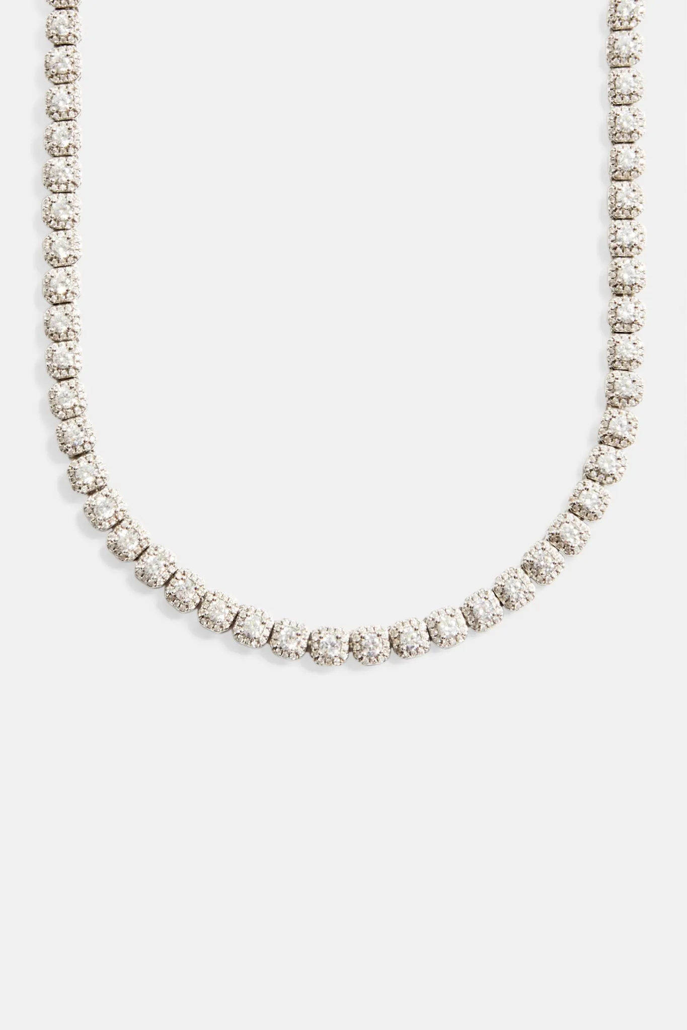 7mm Iced Clustered Tennis Chain Choker