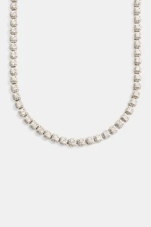 7mm Iced Clustered Tennis Chain Choker