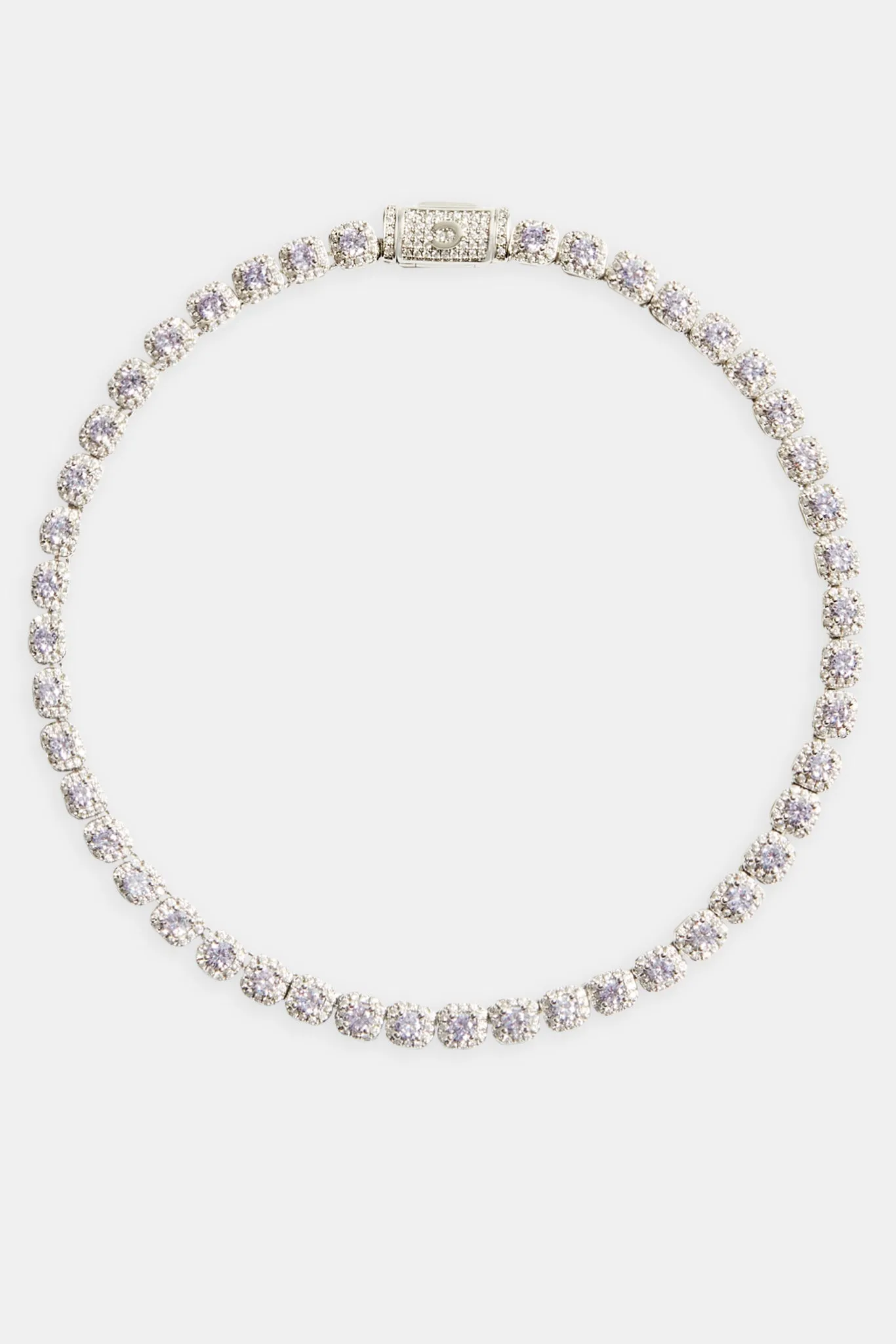 7mm Iced Lilac CZ Cluster Choker