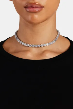 7mm Iced Lilac CZ Cluster Choker