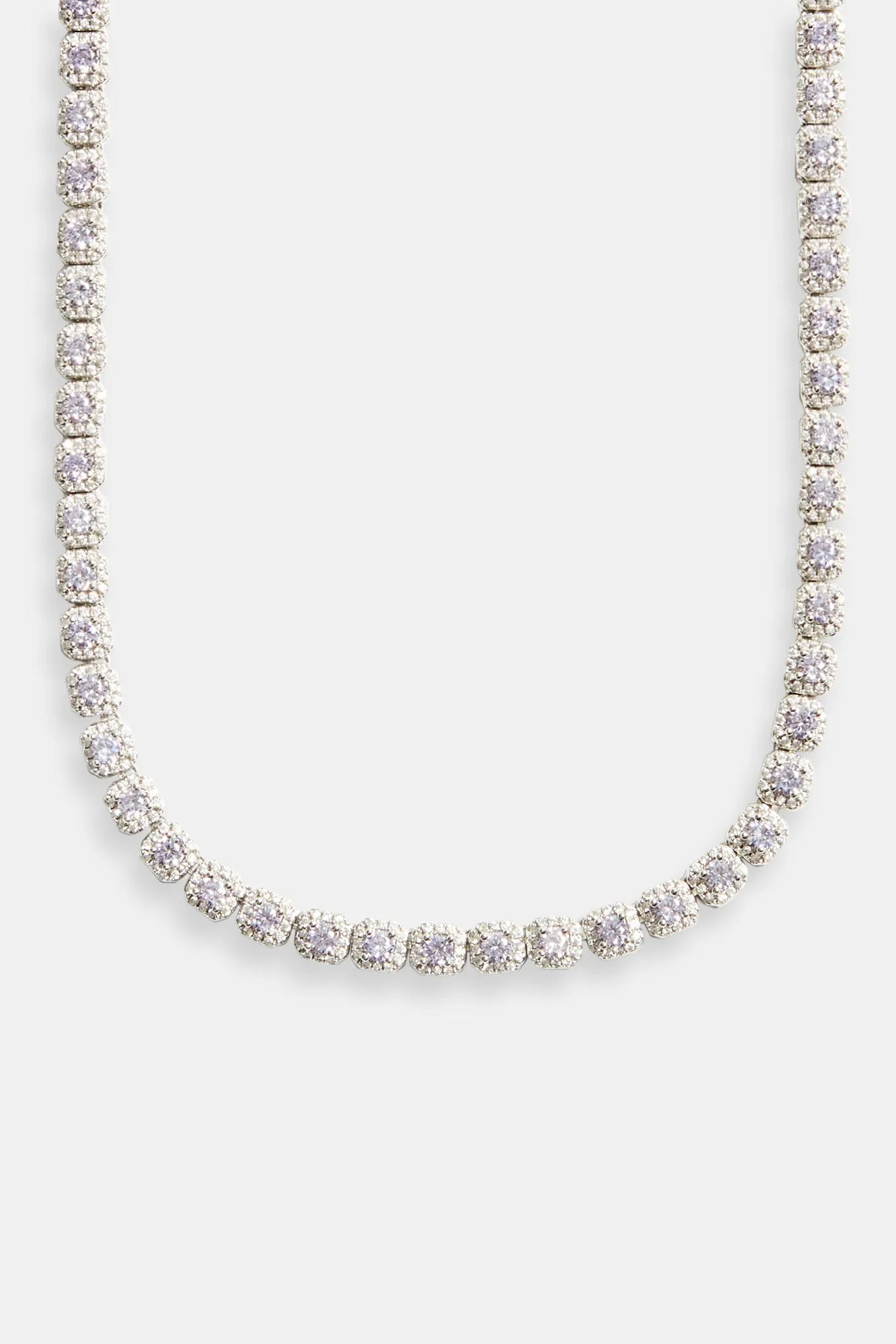 7mm Iced Lilac CZ Cluster Choker