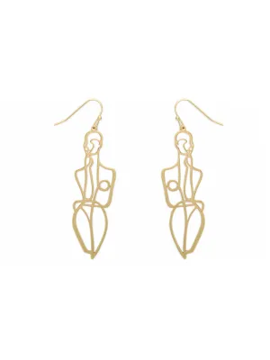 Abstract Figure Statement Earrings