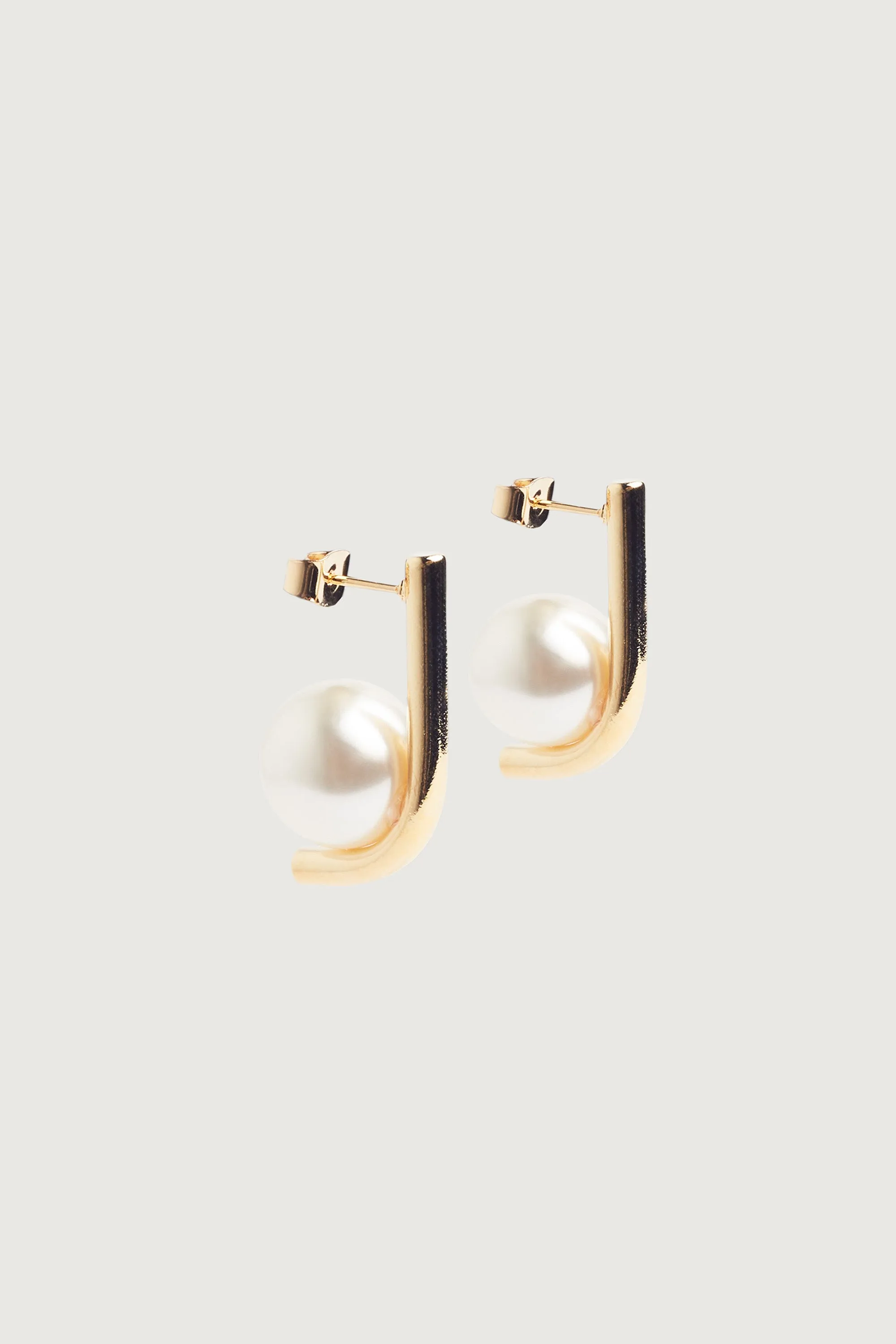 ABSTRACT PEARL EARRING