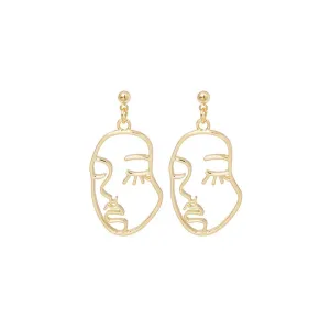 Abstract Portrait Earrings