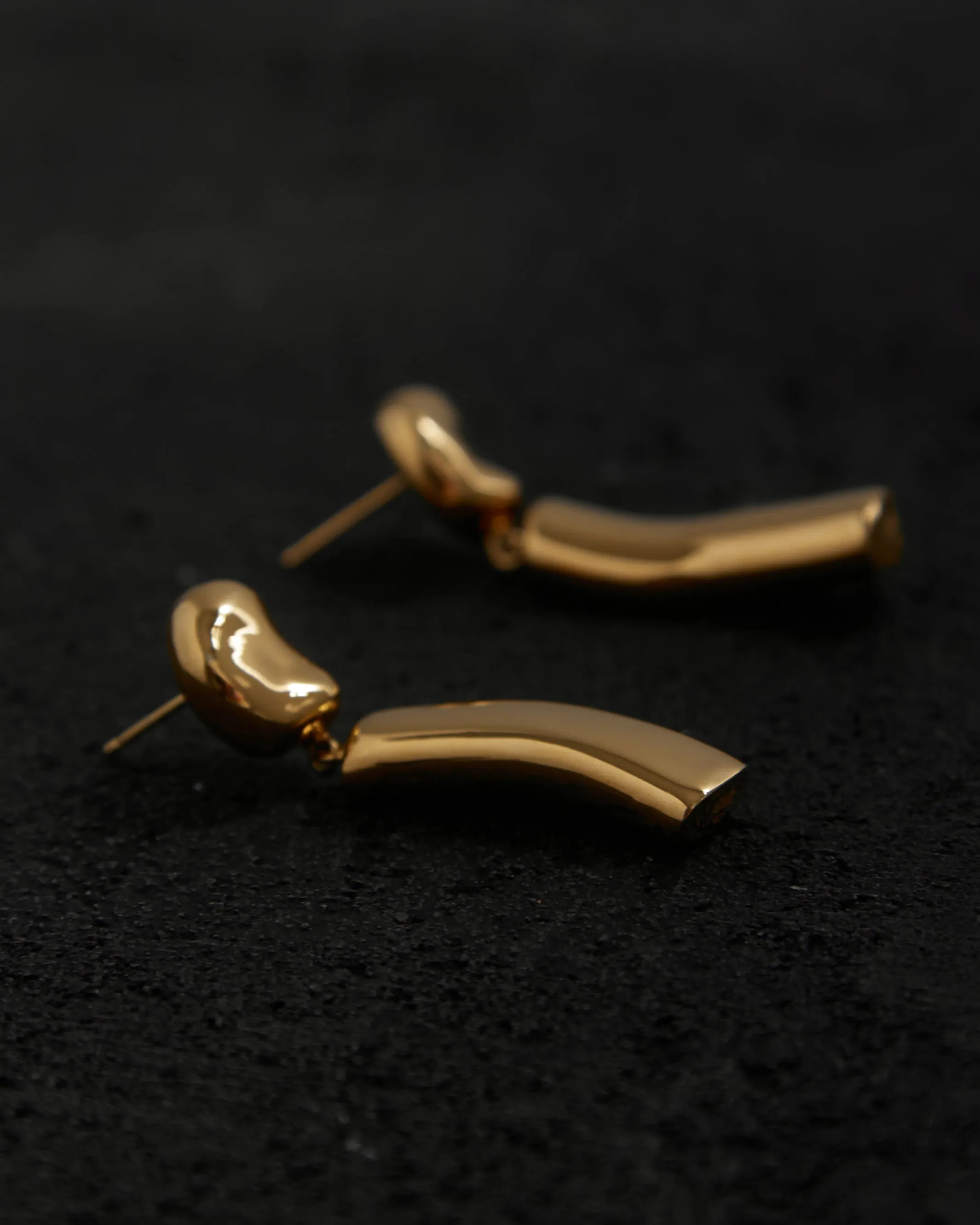 Agmes Short Ellsworth Earrings, Gold Vermeil