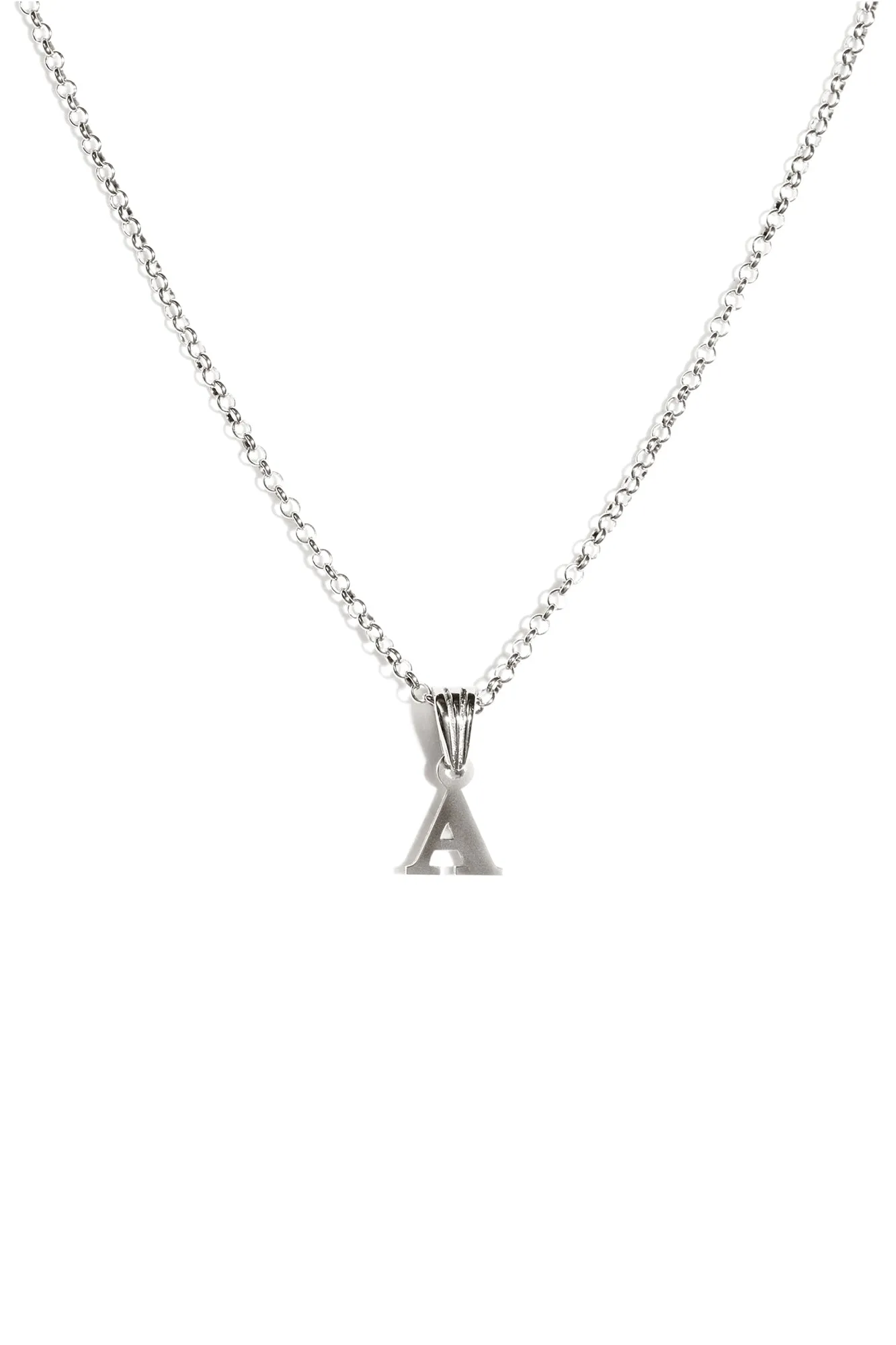 Alphabetic Pendant in Silver