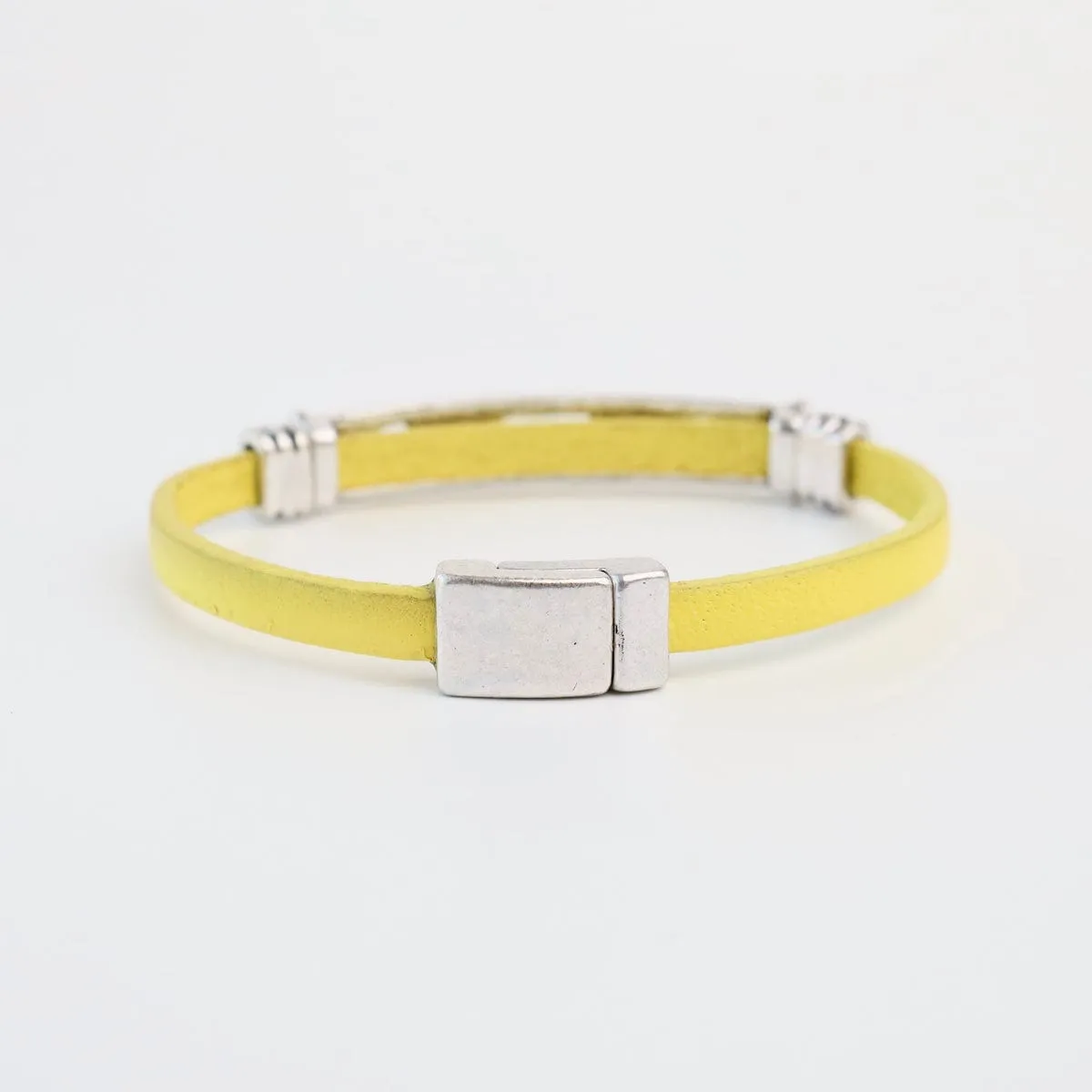 Antique Silver Yellow Bracelet