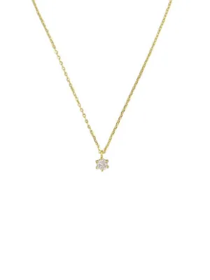 Ariel Necklace Crystal - Gold