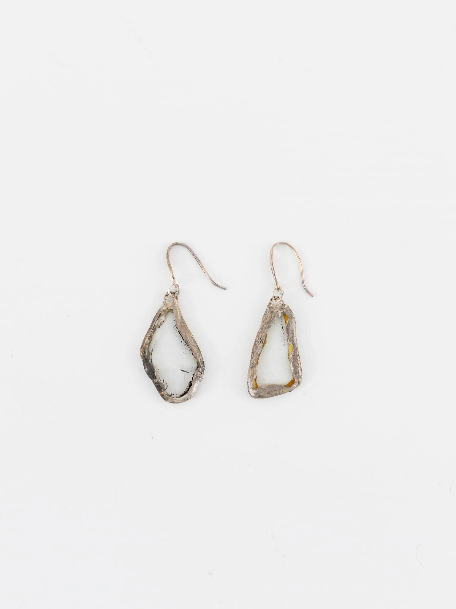 Atelier Inscrire Glass Oval Earrings