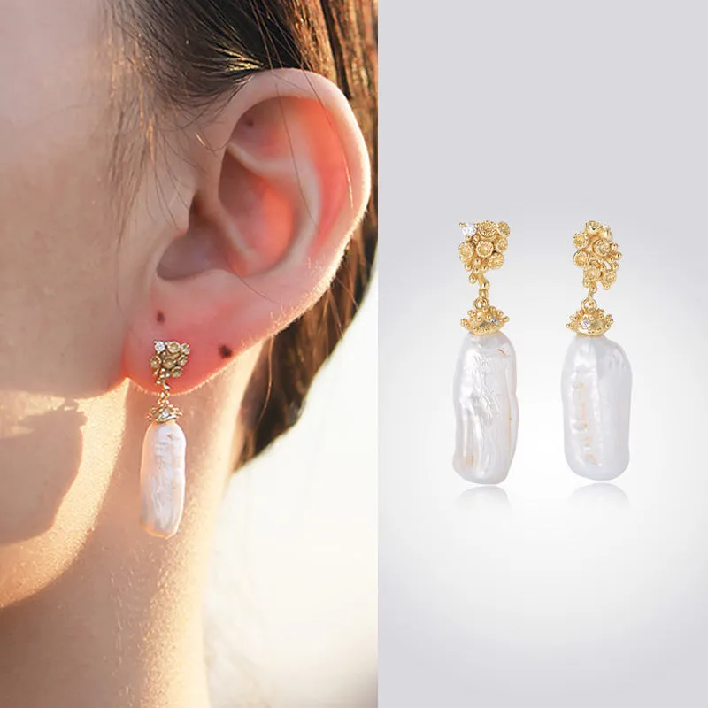 Baroque Pearl Earrings