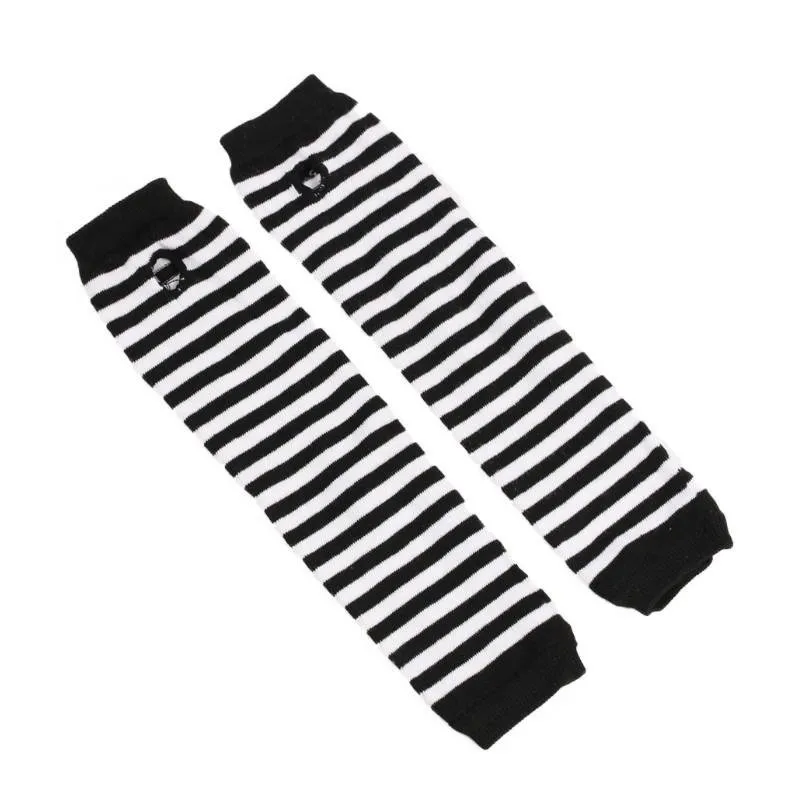 BLACK & WHITE ELBOW GLOVES