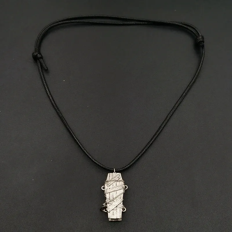 Black Coffin Rope Necklace