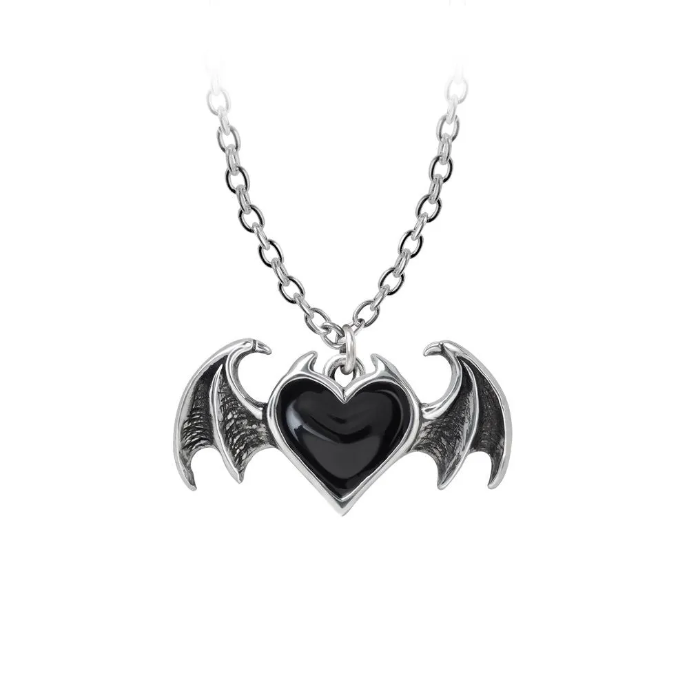 BLACK SOUL BAT WINGED HEART