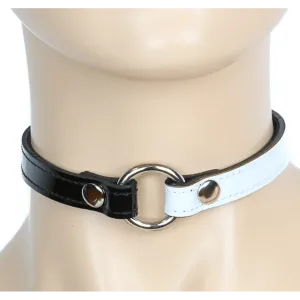 Black White O-Ring Choker