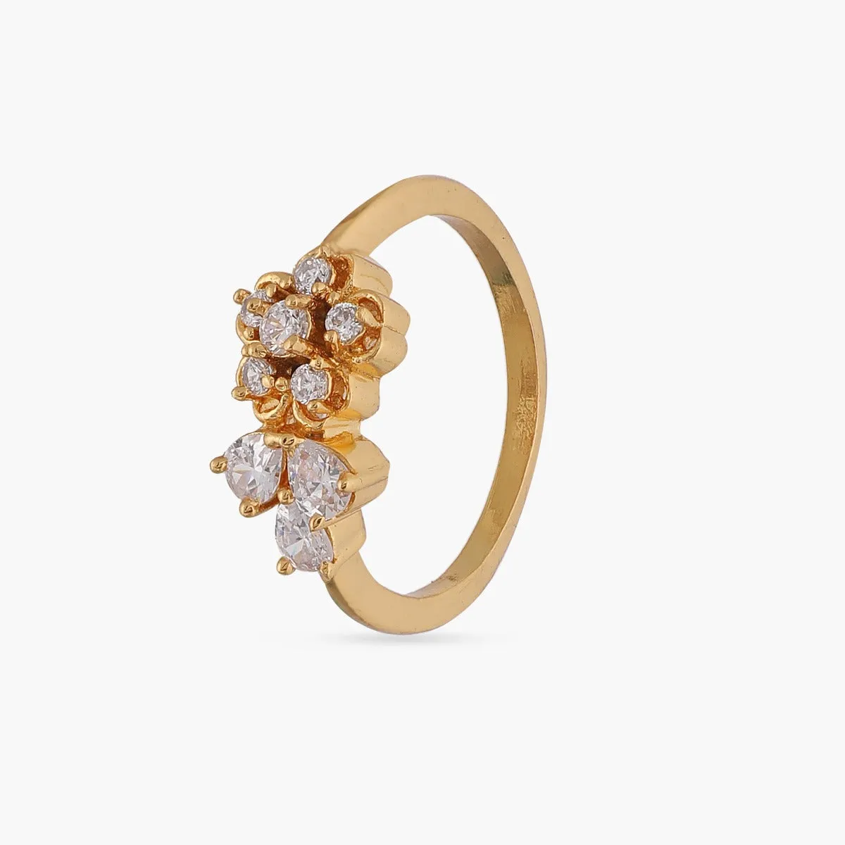 Blossomy Delicate CZ Ring