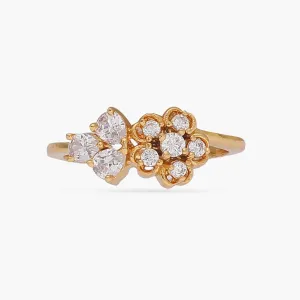 Blossomy Delicate CZ Ring