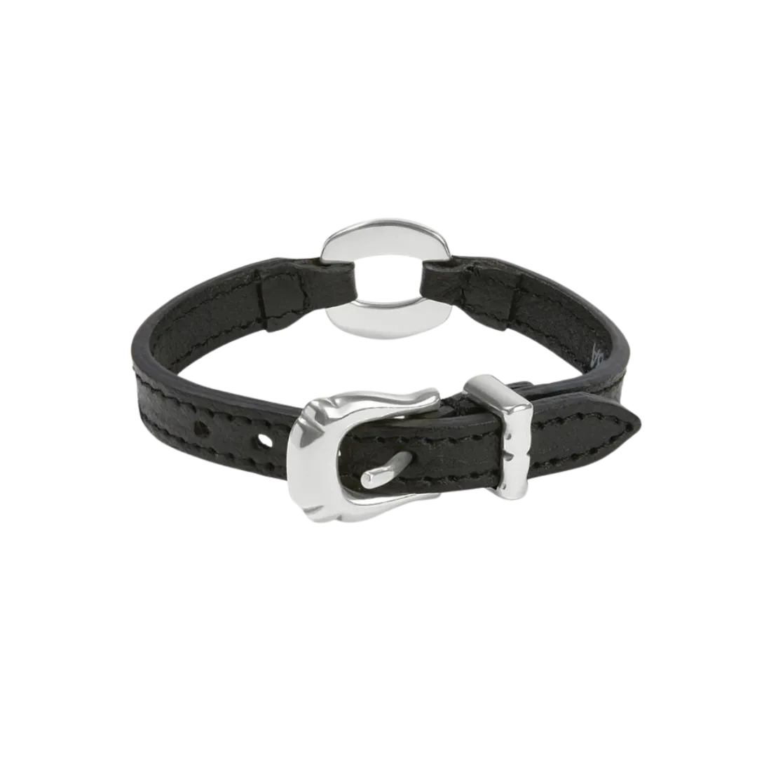 Brighton Women's Timeless Link Bandit Black Bracelet