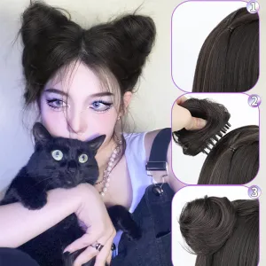 Cat Ear Fluffy Wig   Necklace  KF82952