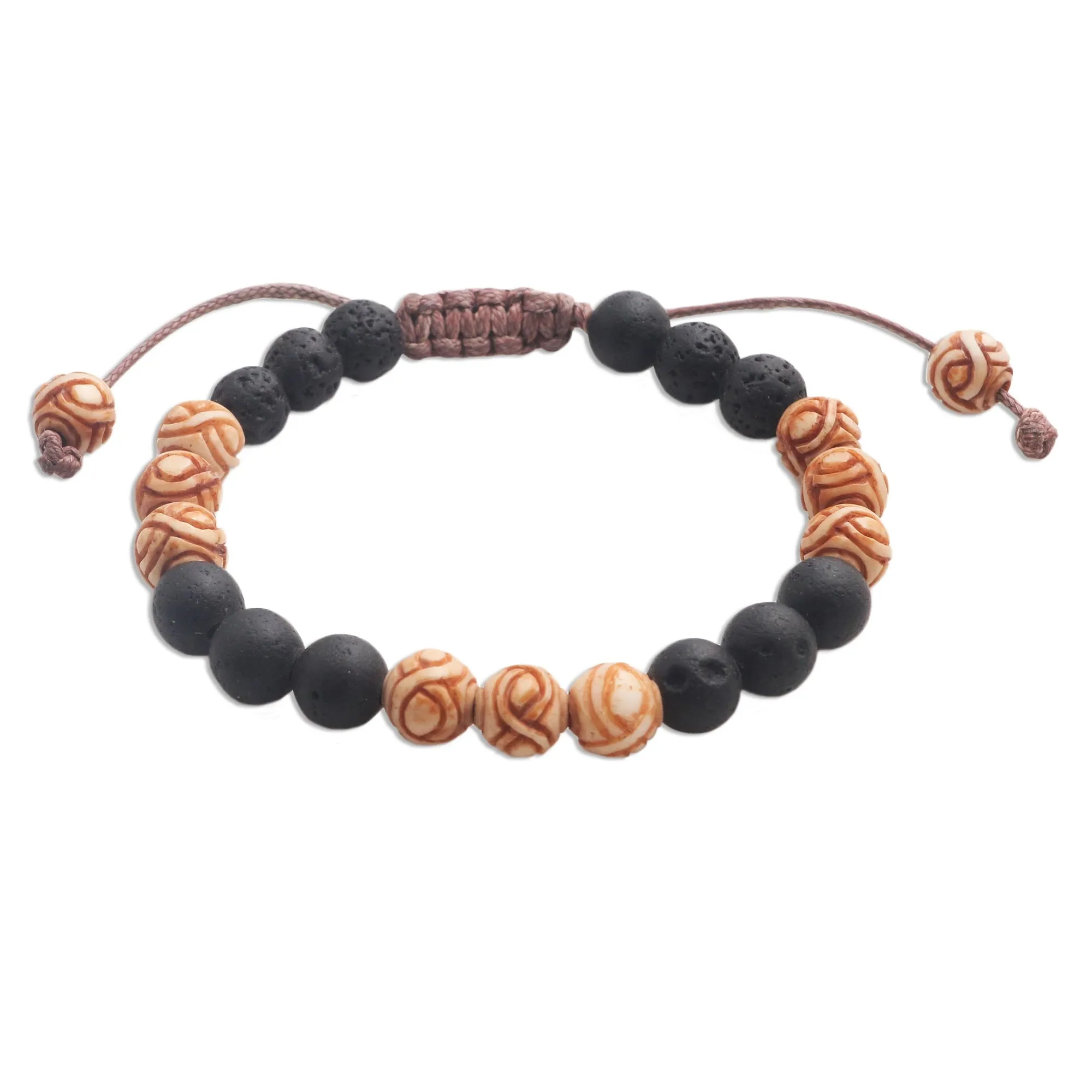 Chakra Unity Balinese Chakra Lava Stone Beaded Unity Bracelet