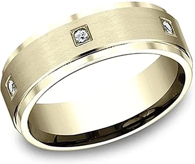 Comfort Fit Diamond Wedding Band- 7mm