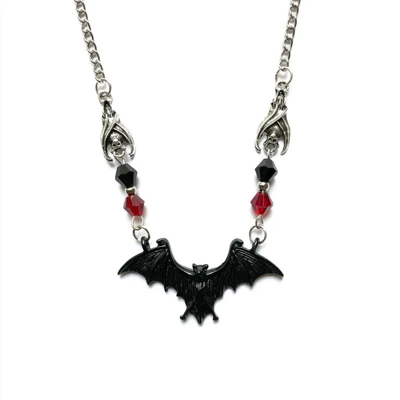 Dark Gothic Bat Necklace