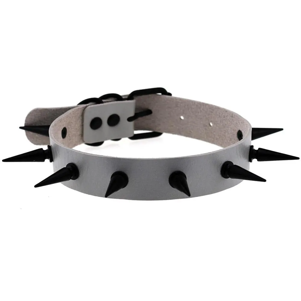 Dark Witch's Spiked Choker Collar / Gothic Style Accessories for Men and Women