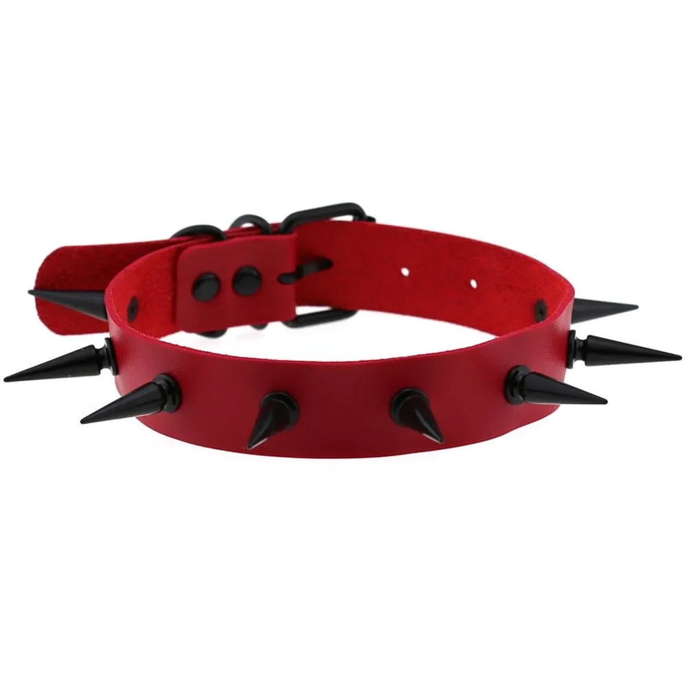 Dark Witch's Spiked Choker Collar / Gothic Style Accessories for Men and Women