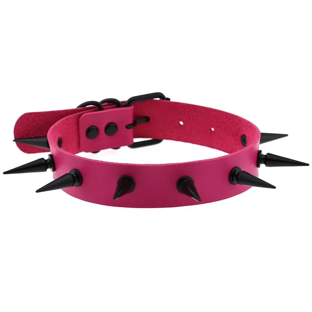 Dark Witch's Spiked Choker Collar / Gothic Style Accessories for Men and Women