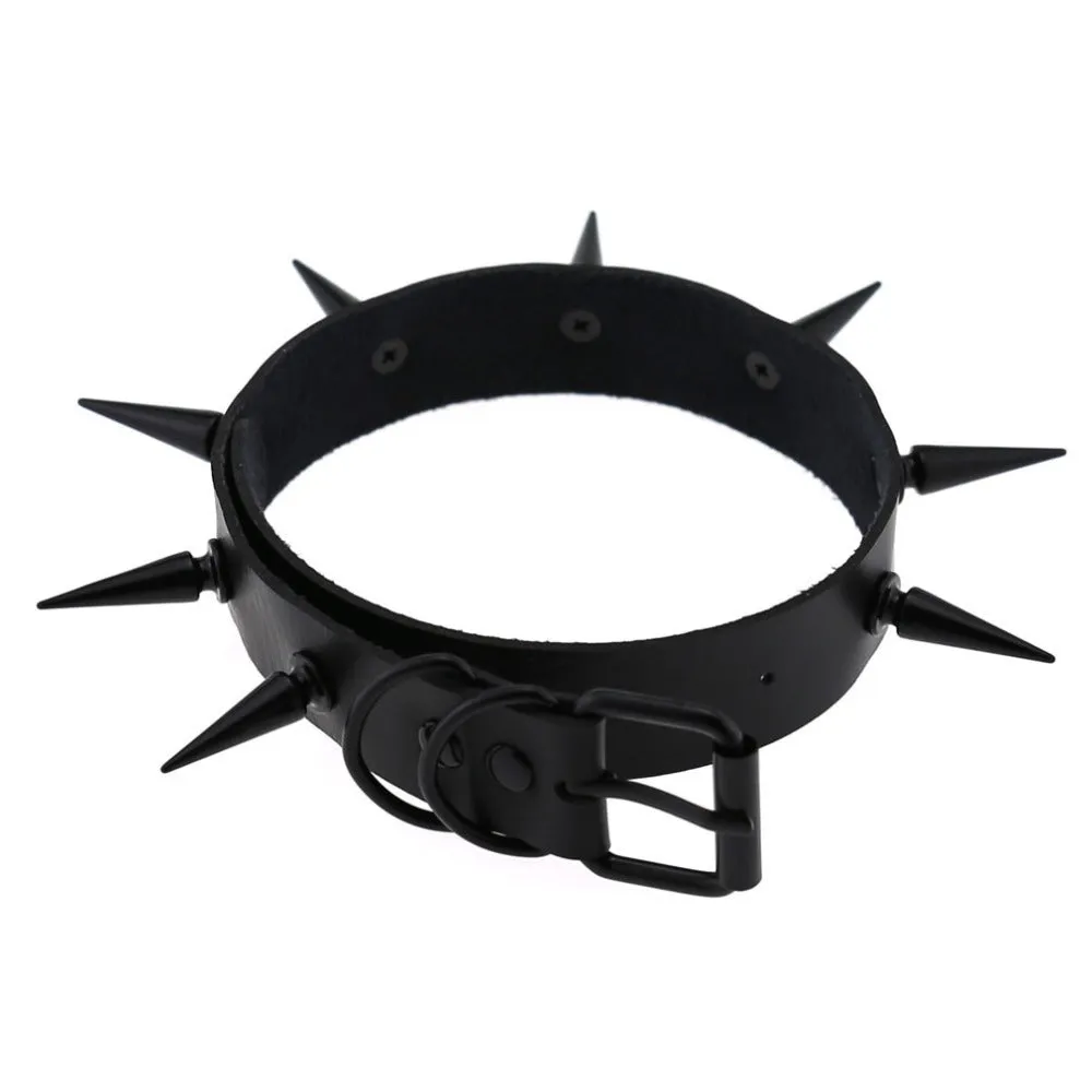 Dark Witch's Spiked Choker Collar / Gothic Style Accessories for Men and Women