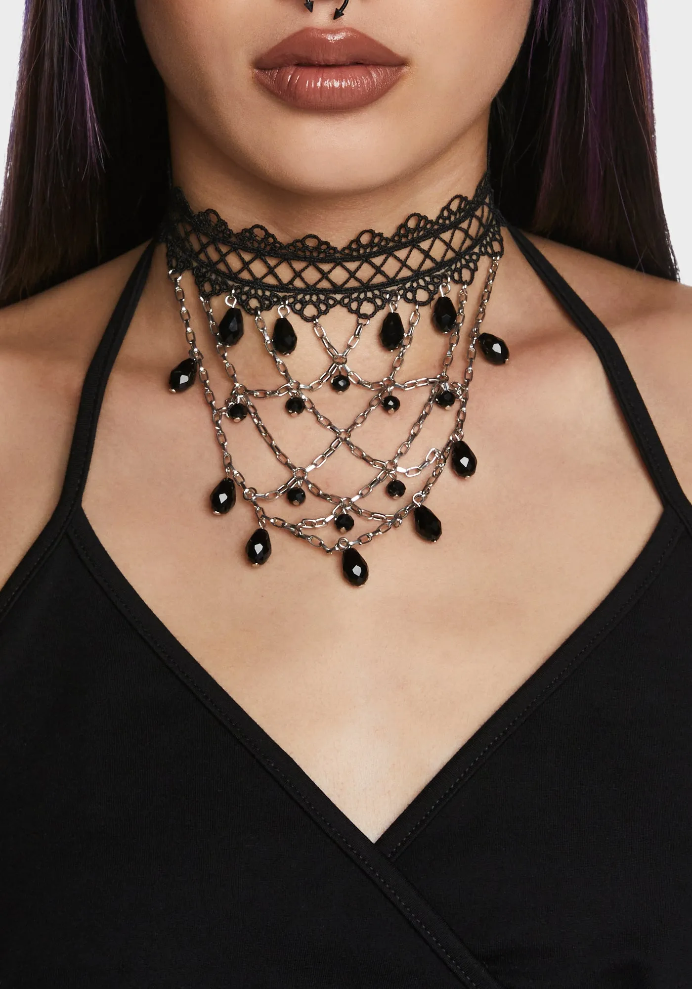 Deeply Entranced Lace Choker