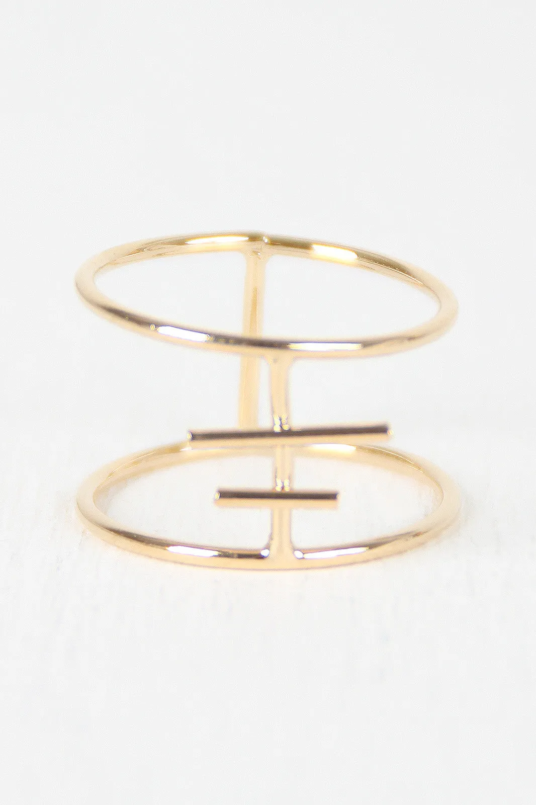 Double Band Parallel Bar Ring