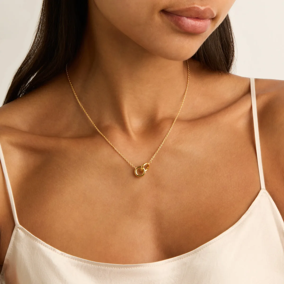 Embrace Necklace (42cm ext) | Yellow Gold