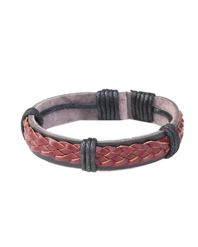 English Bridle Leather Bracelet Brown