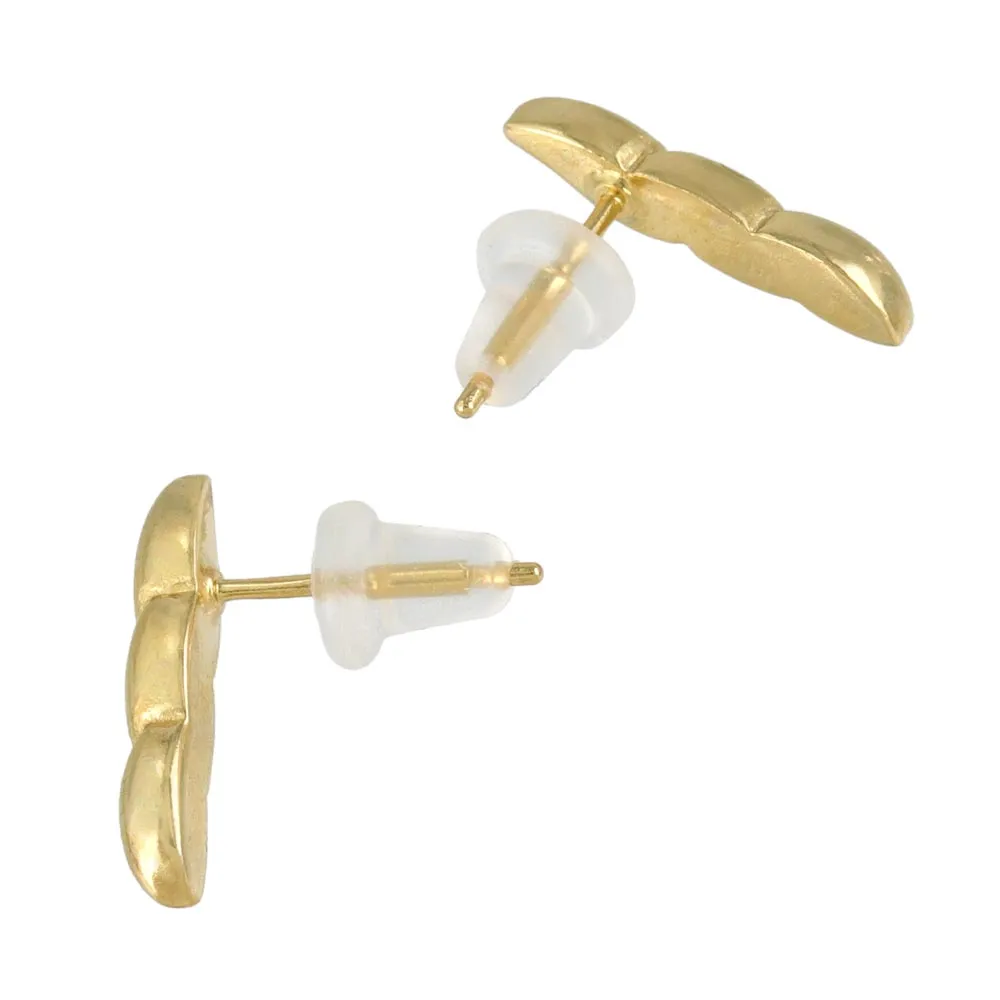 Gold Plated Spiral Studs