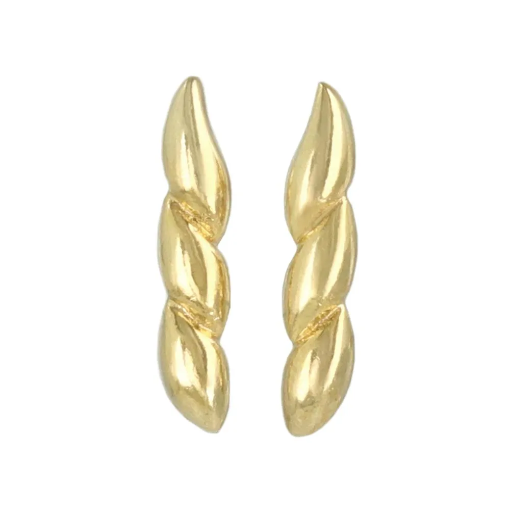 Gold Plated Spiral Studs