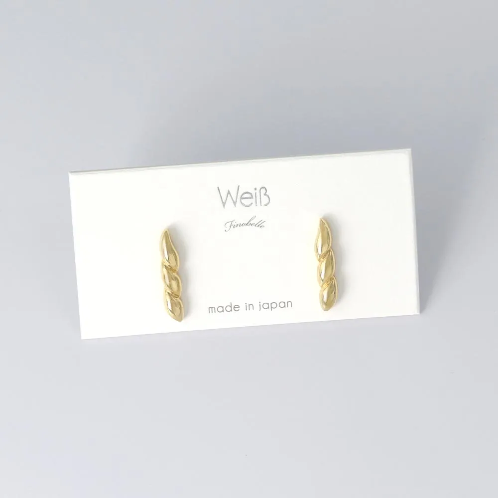 Gold Plated Spiral Studs