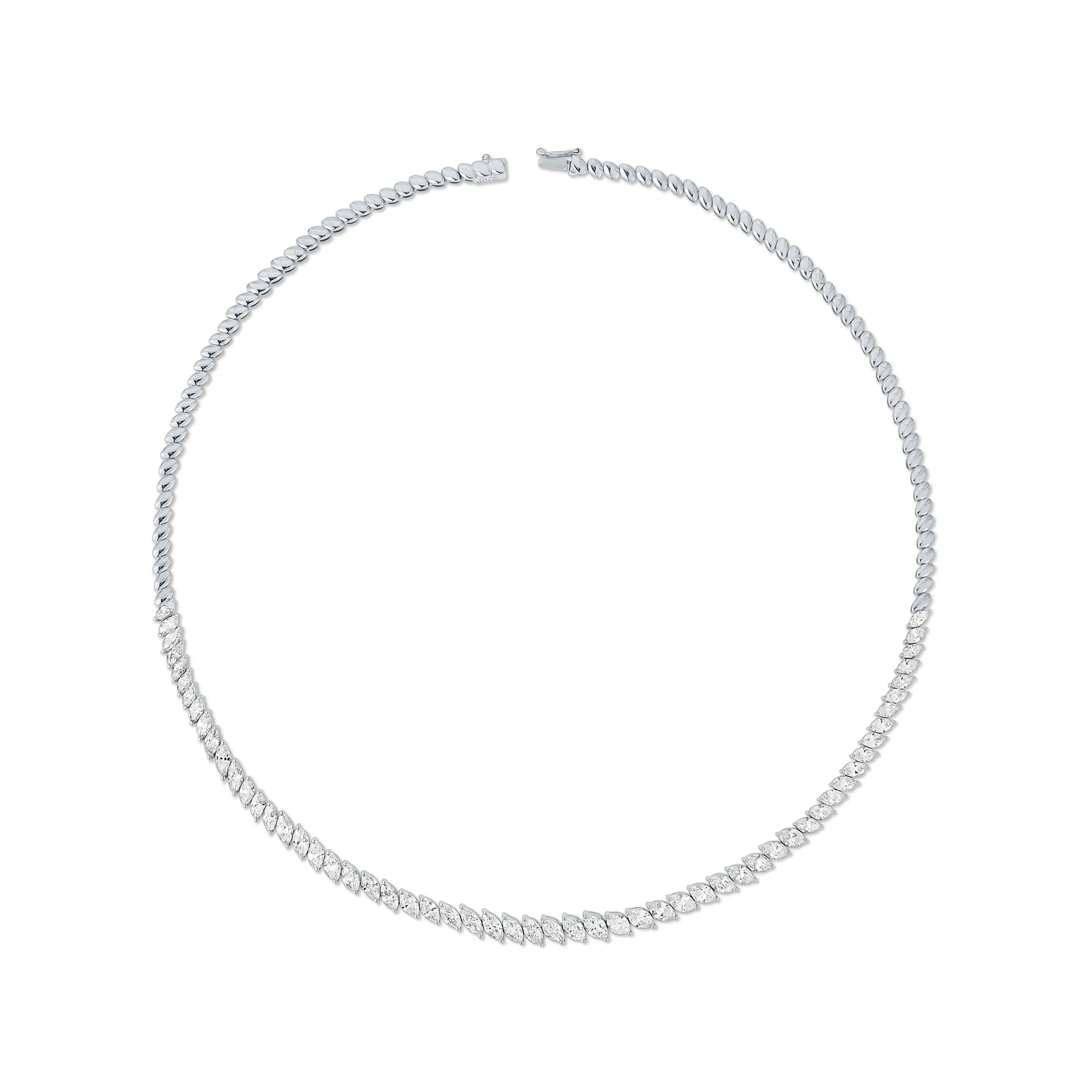 GRADUATED MARQUISE DIAMOND CHOKER