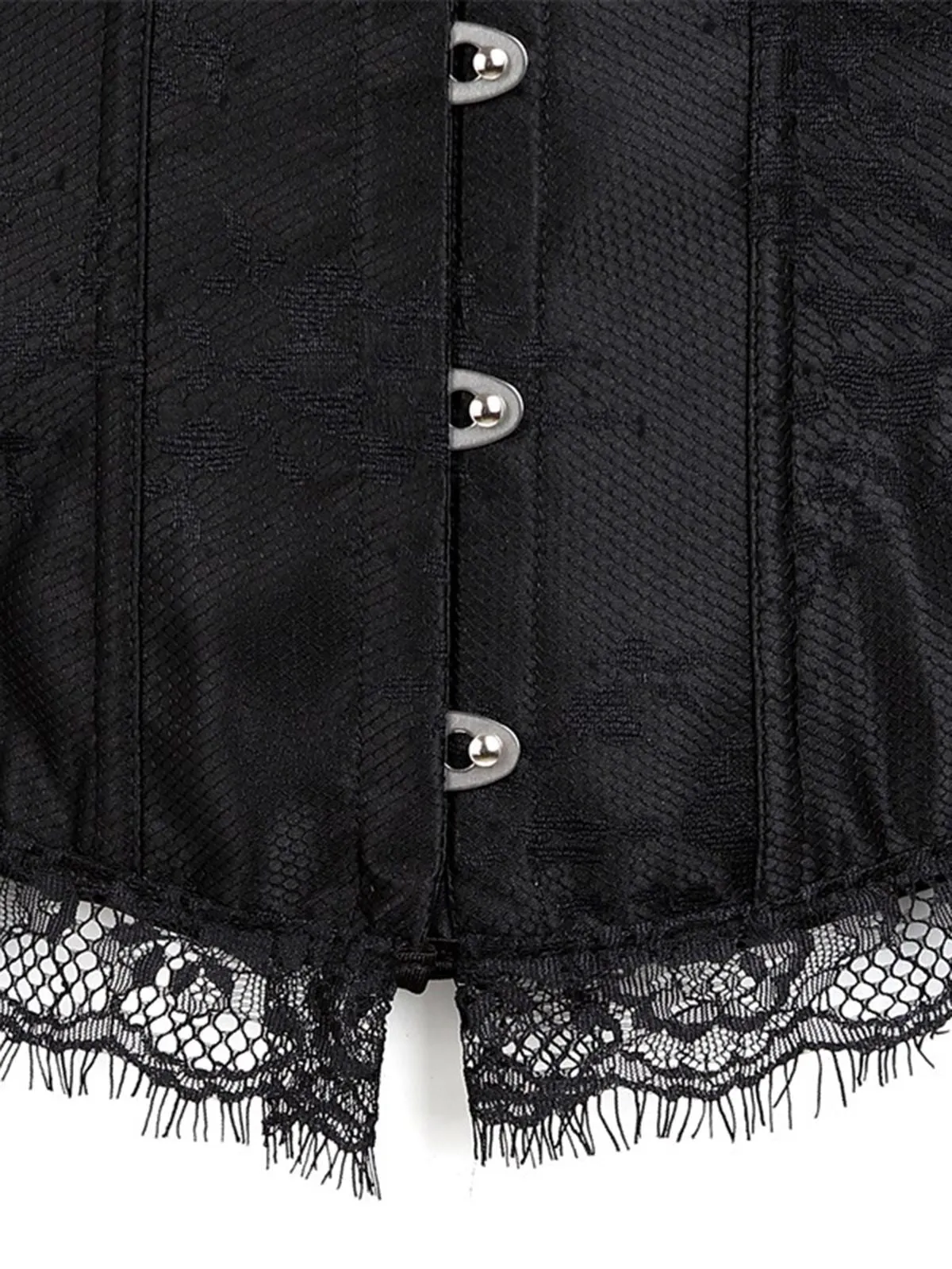 Halloween Steampunk Lace Patchwork Corset