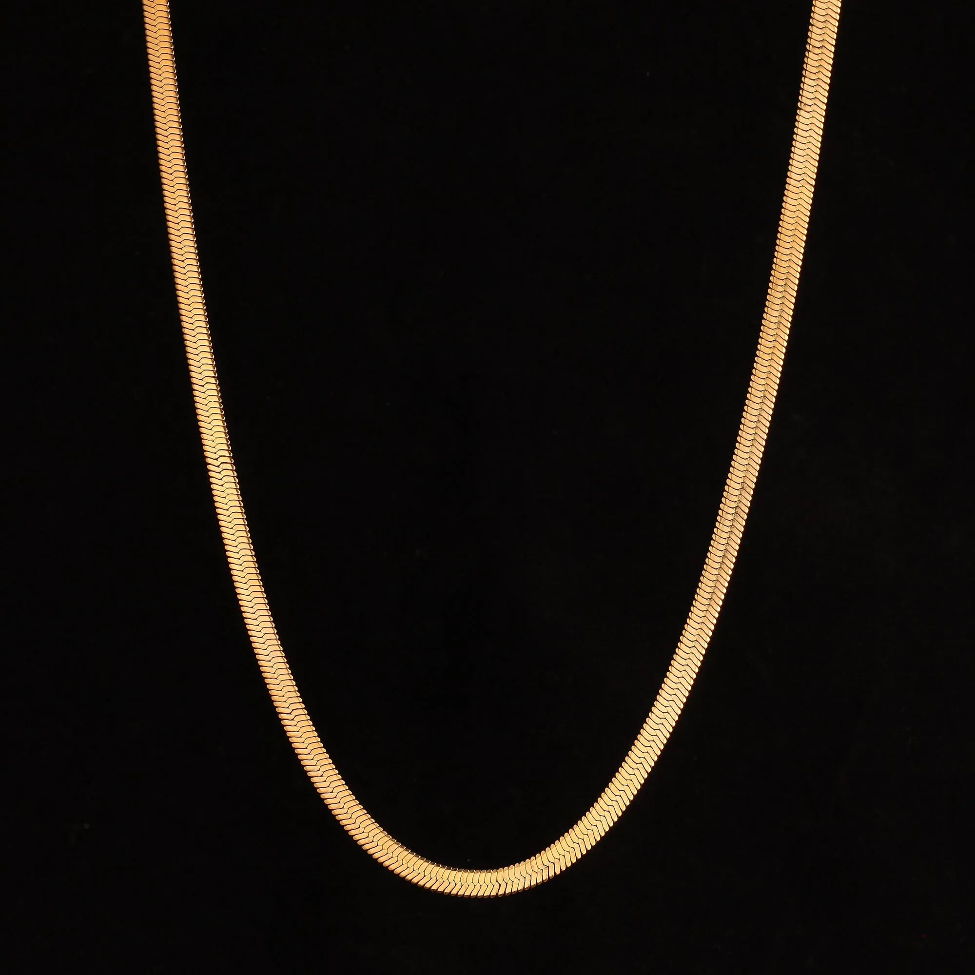 Herringbone Chain 5mm - Gold RG162